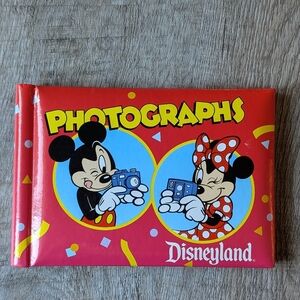 Vintage Disneyland Mickey And Minnie Mouse Photo Album 1990s